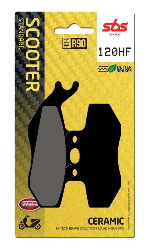 SBS brake pads KH194 street standart ceramic colour black YAMAHA DT50 PIAGGIO VESPA 125 APRILIA rx 90 120HF
